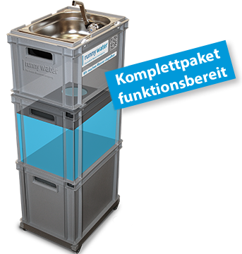 Wasserkanister mobile Wasserversorgung Wassersäule