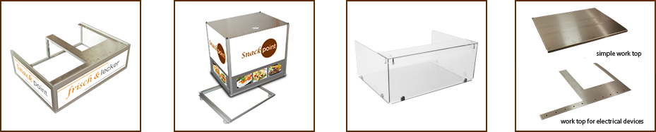 tasting counter mobile catering Frontcooking-Station
